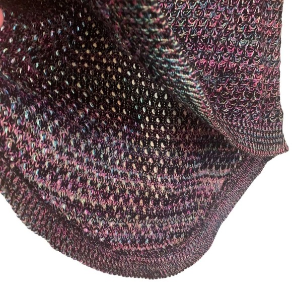 Grunge Sleaze Allen Schwartz Raglan Marled Large Sweater Zipper accent back - Picture 12 of 14